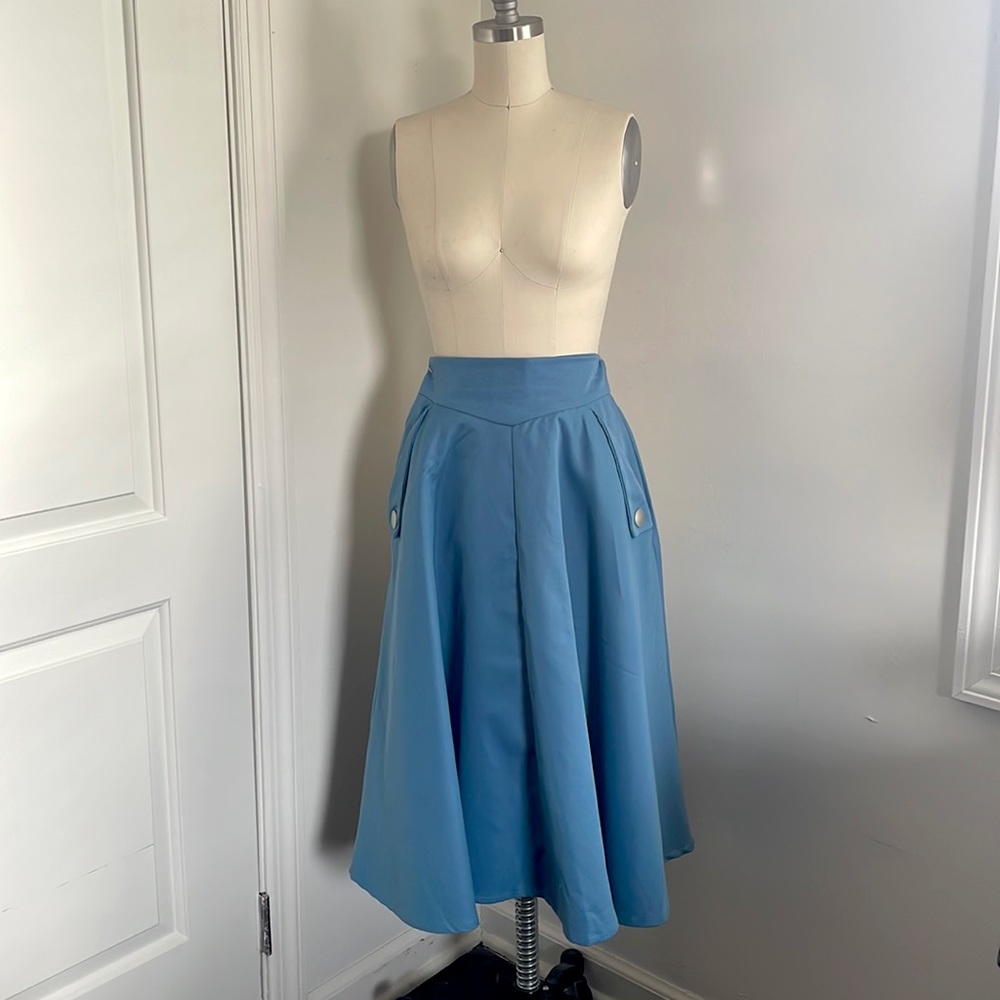 Classic A-Line Midi Skirt